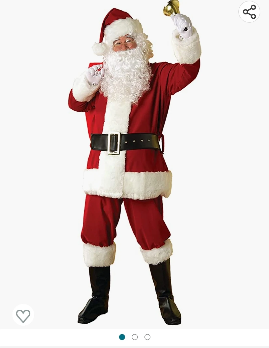 Brand new regal 6 piece Santa suit thumbnail