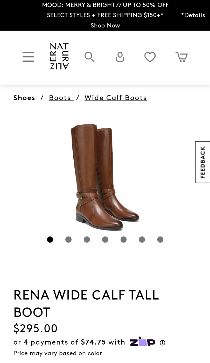 Naturalizer Wide Calf tall boots