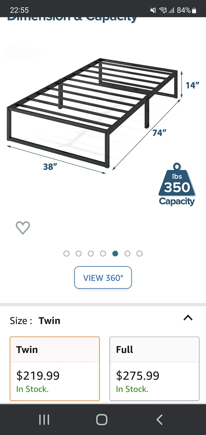 twin bed frame - photo 2