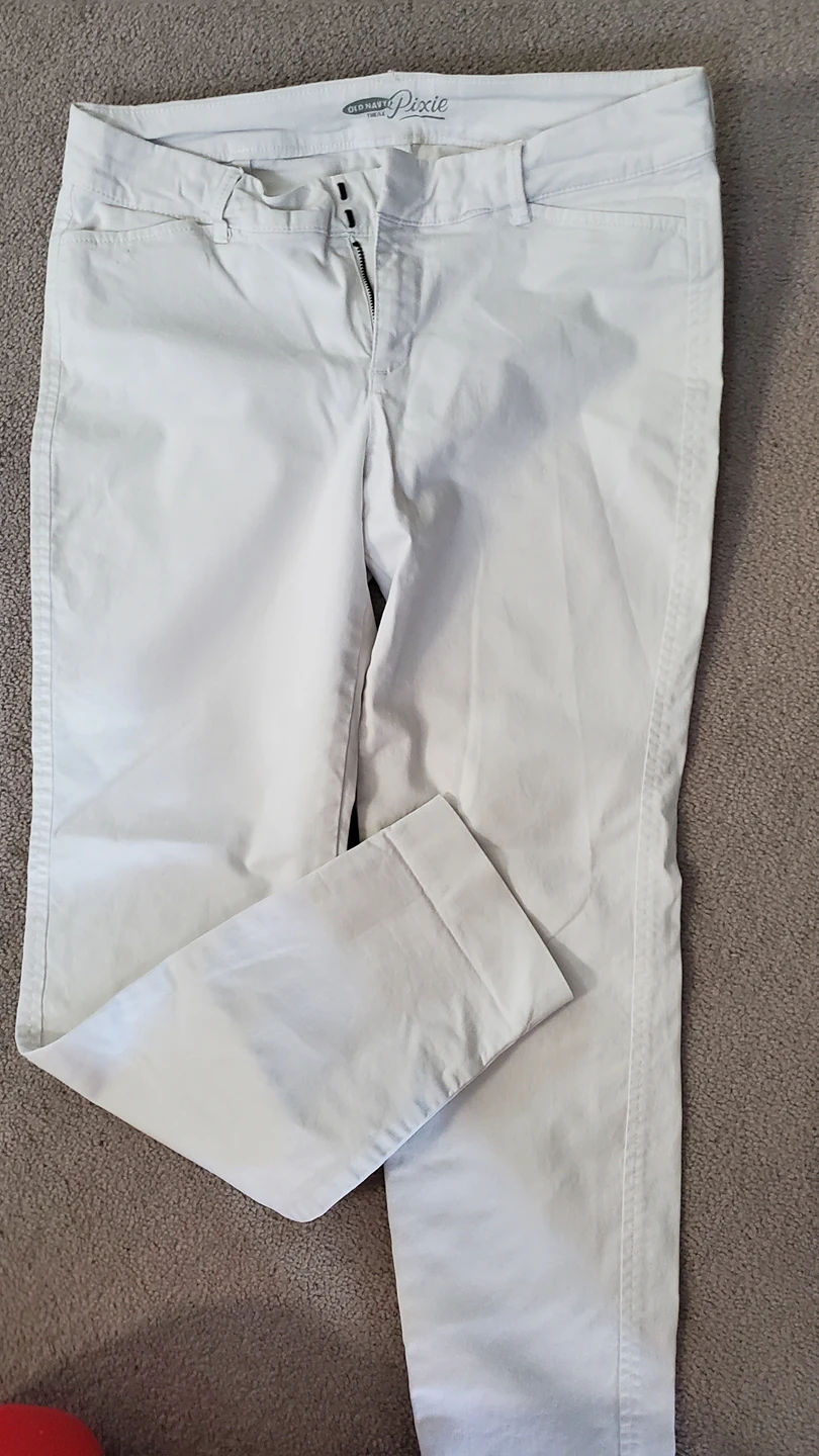 #freecycle white old navy pants thumbnail