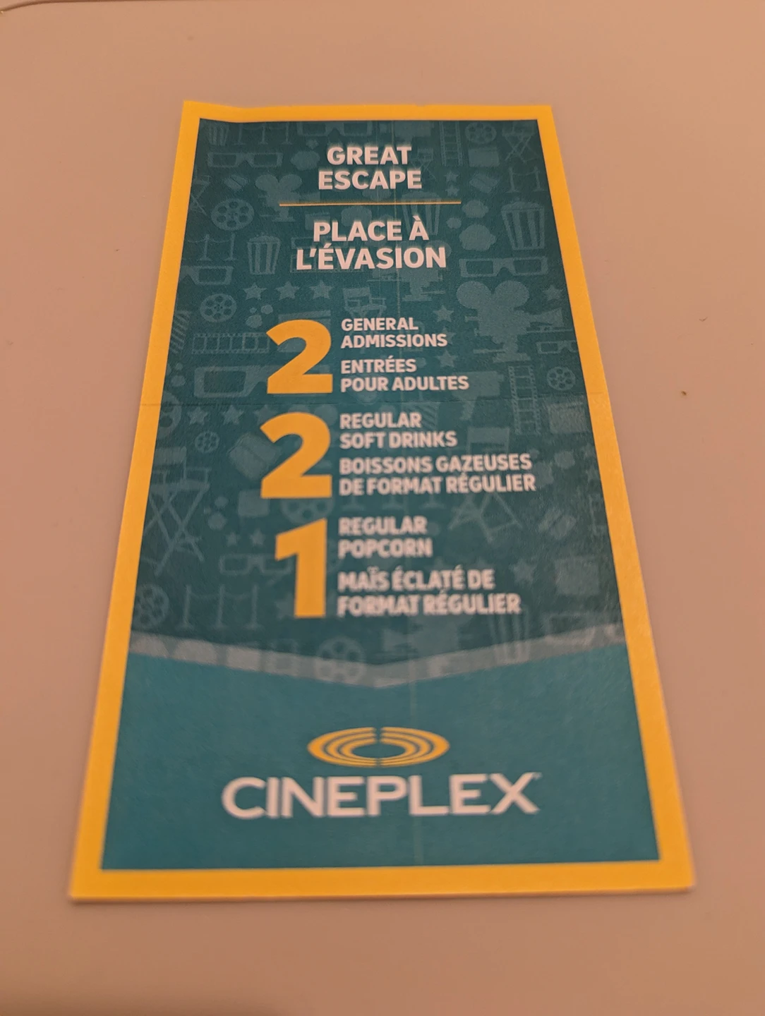 Cineplex movie voucher - photo 2