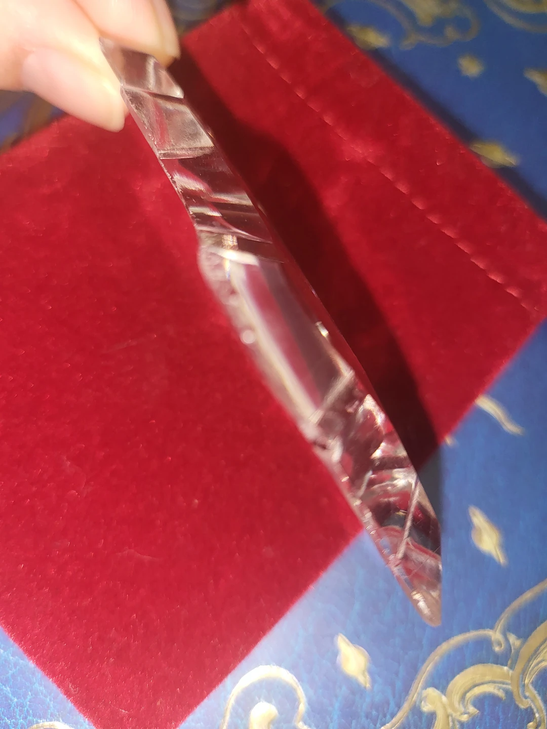 glass prisms from a vintage chandelier, Christmas DIY image indicator(2)