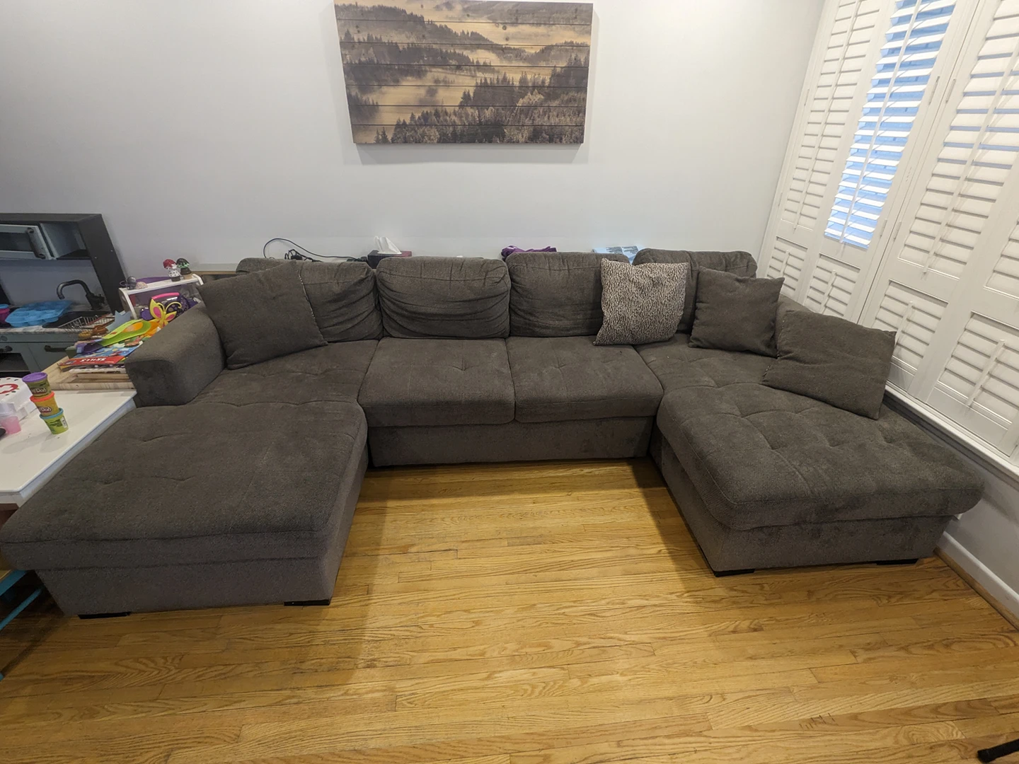 Large U-Shaped Sectional Couch
