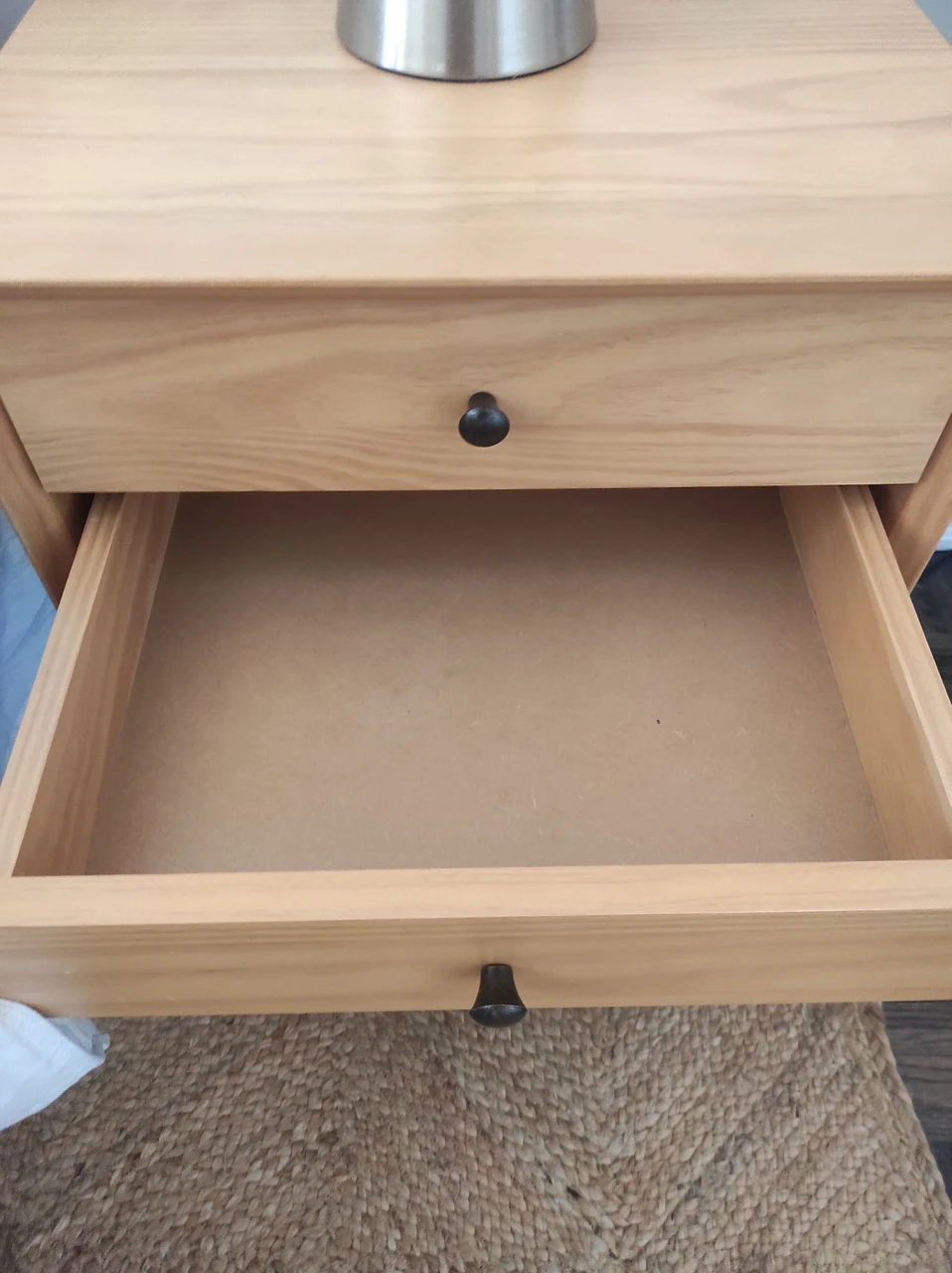 Beautiful MCM solid wood nightstand image indicator(3)