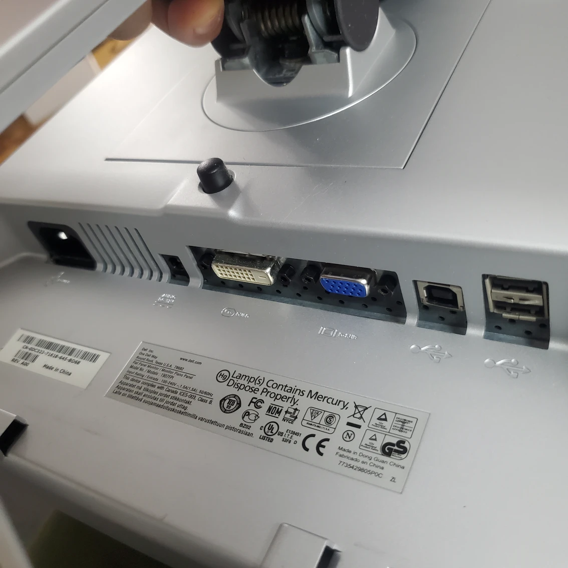 Dell Monitor Model 1907FT #freecycle image indicator(7)