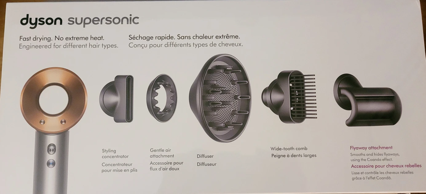 🆕️Dyson Supersonic Hair Dryer in Nickel/Copper+warranty+ comb!