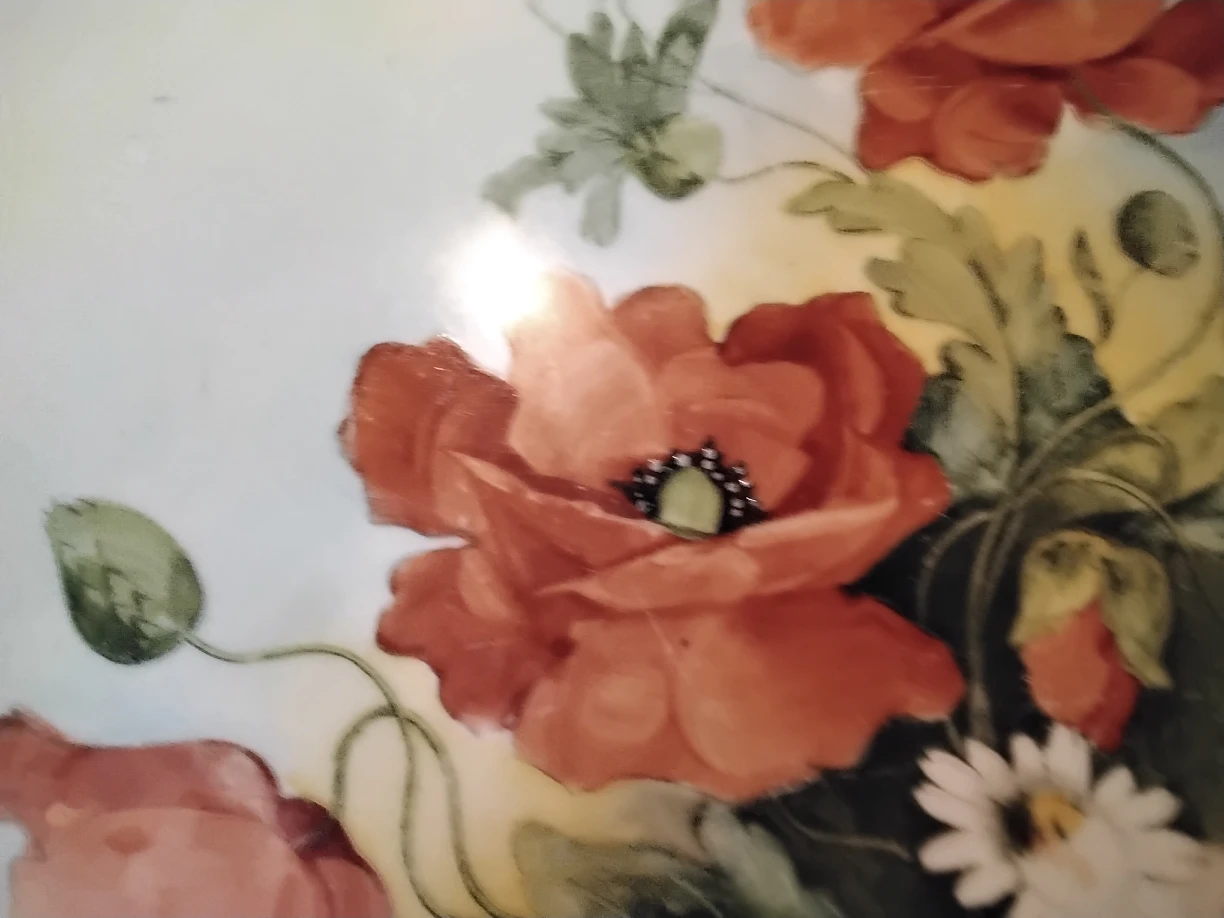 Absolutely Stunning 2 Handled Tray , very Old , Handpainted image indicator(6)