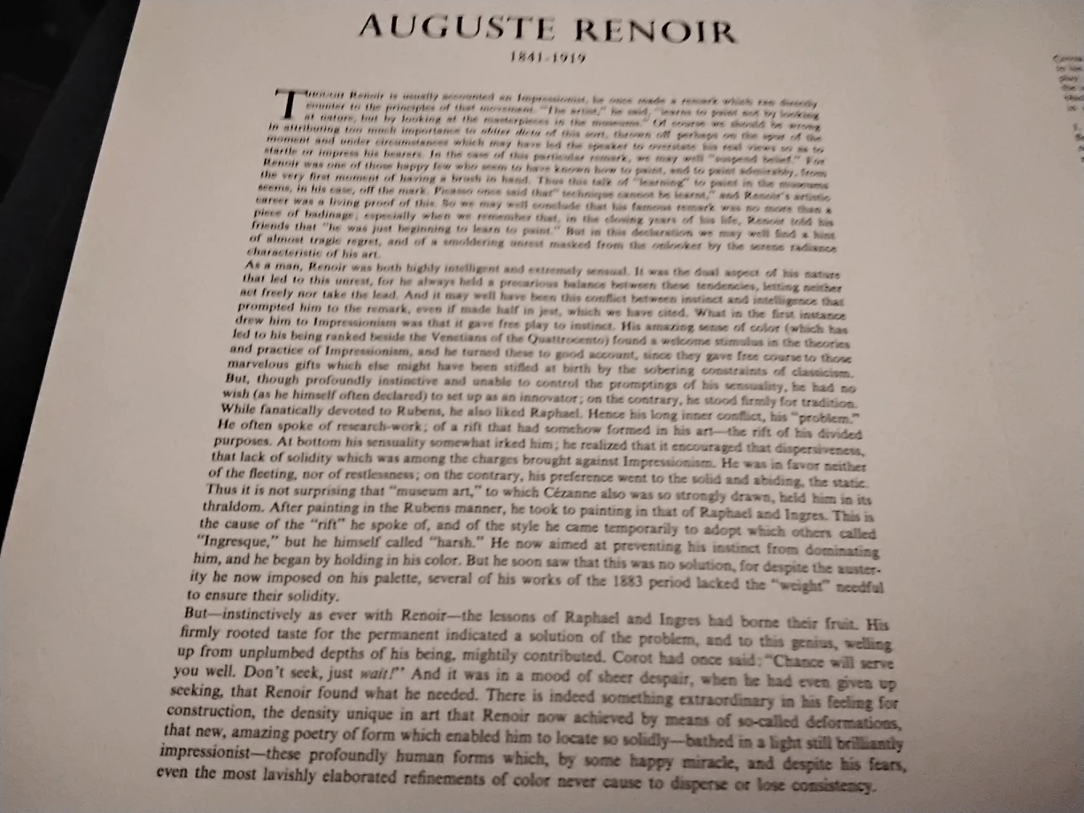 VINTAGE 1950-60S RENOIR 5 SKIRA COLOR PRINTS image indicator(4)