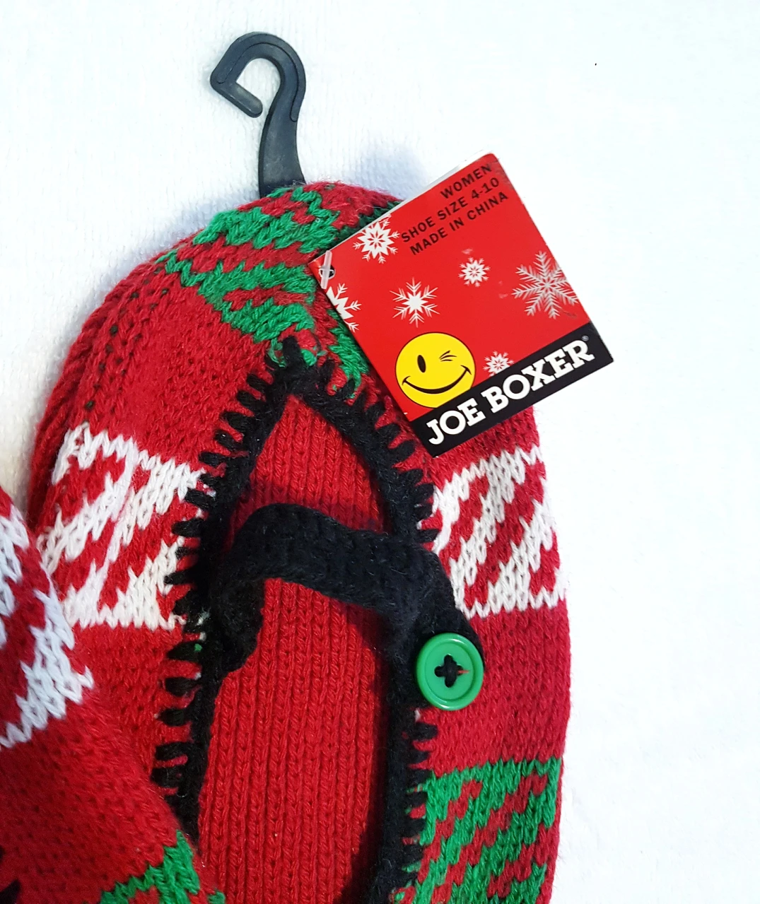 NEW Joe Boxer Christmas Holiday NON-SLIP slipper socks image indicator(2)