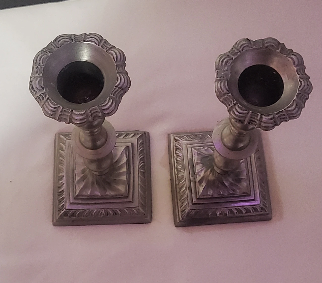 Pair of Pewter Candlesticks image indicator(4)