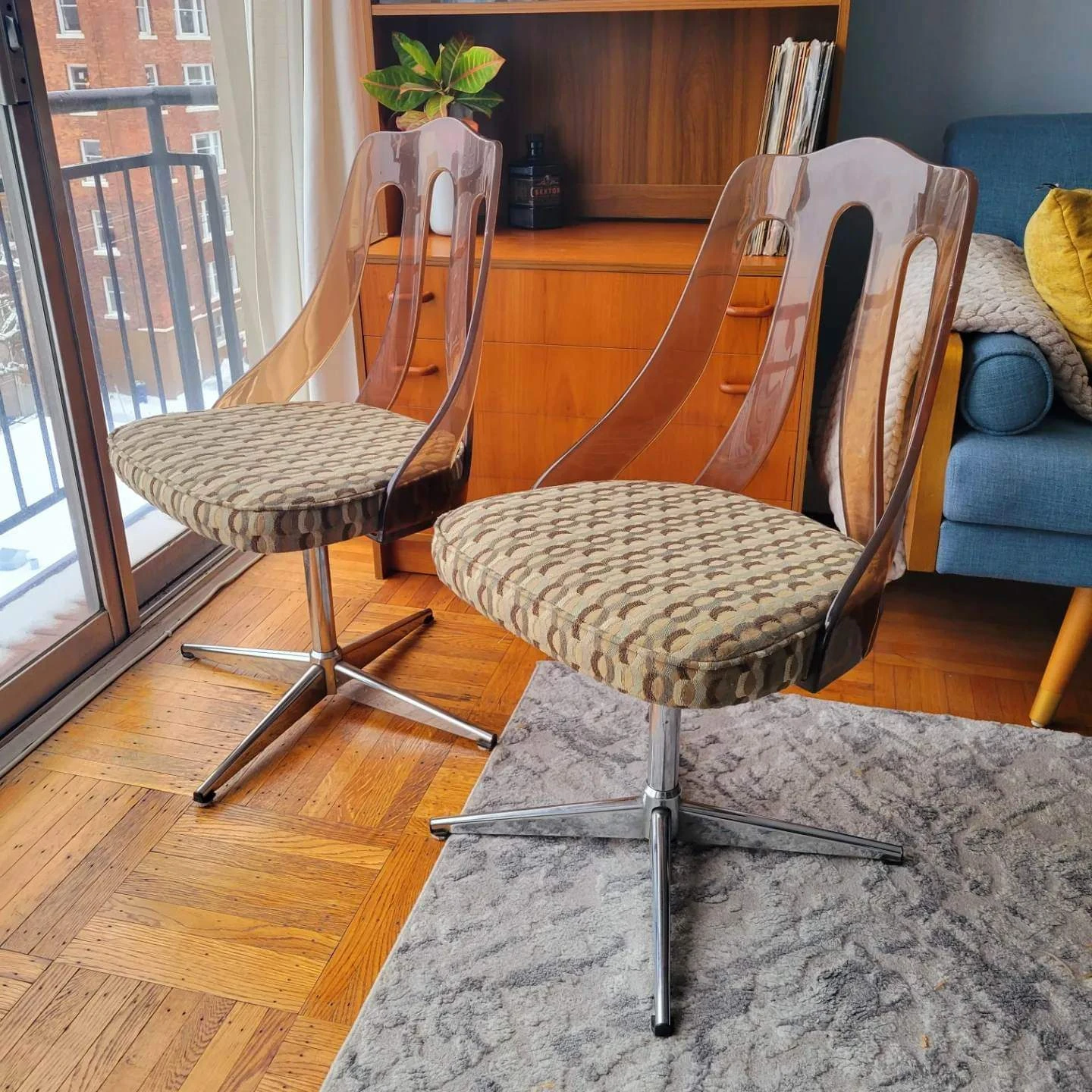 MCM Swivel Dining Chairs (Delivery Available) thumbnail