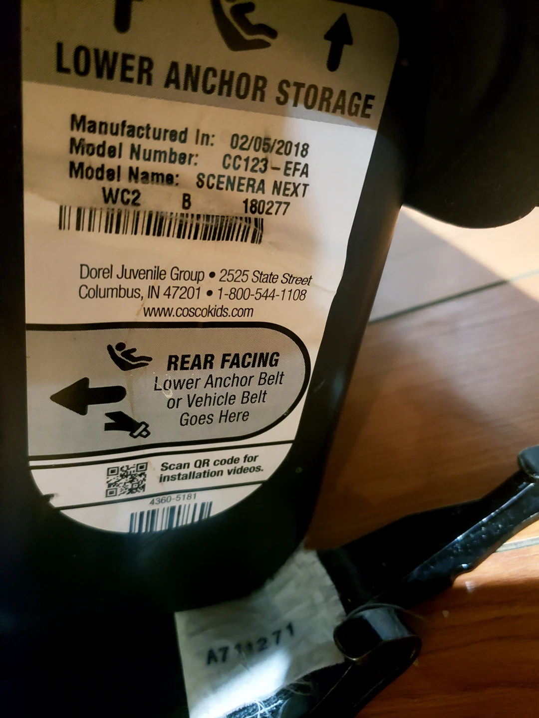 cosco car seat - photo 3