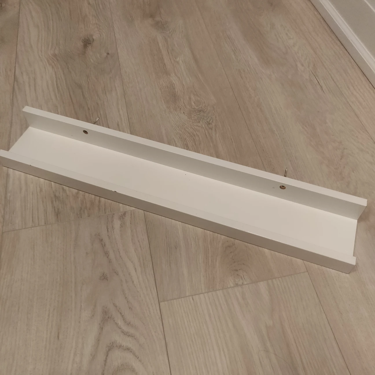 White Ikea Ribba Shelf (55cm) thumbnail
