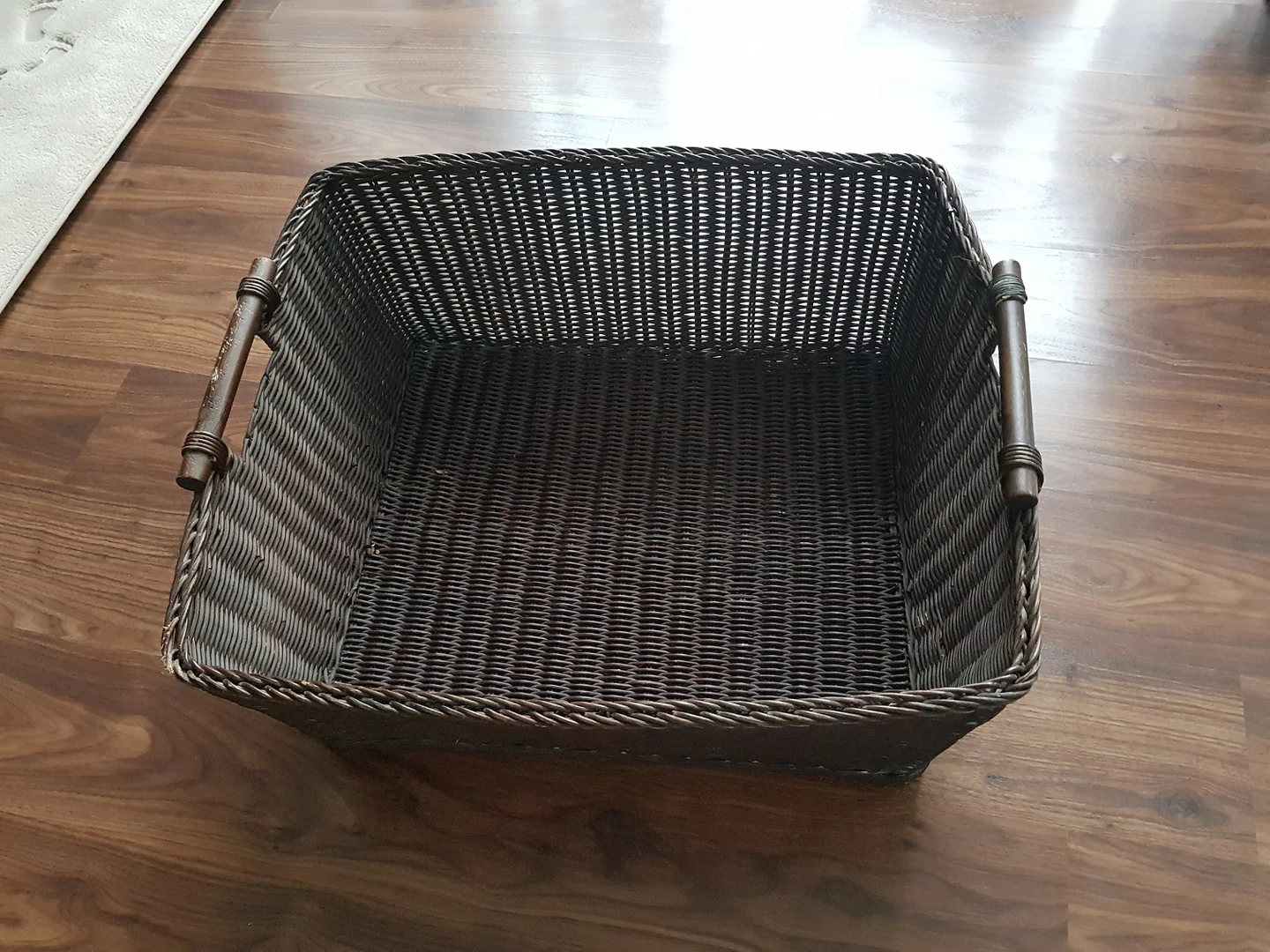 big size wood basket thumbnail