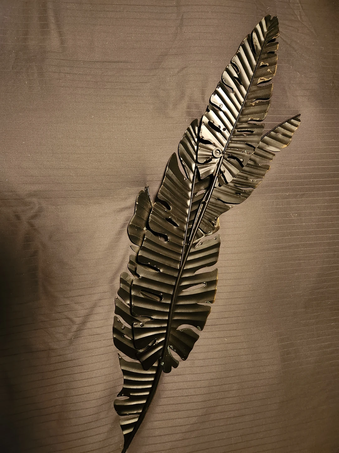 Metal palm leaf wall art image indicator(6)