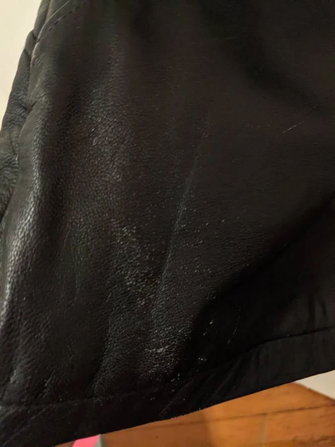 Vintage Black Leather Coat - photo 3