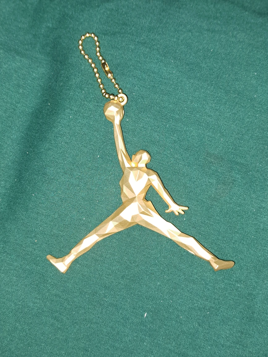 Air Jordans Nike stylized gold metal keyring (came with shoes) image indicator(2)