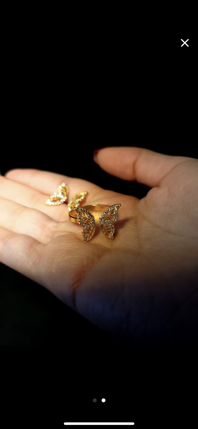 Brand new gold plated shiny ring