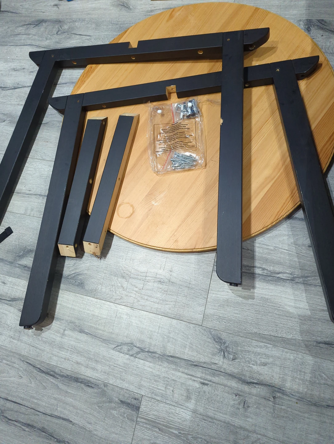 IKEA round wooden table #freecycle