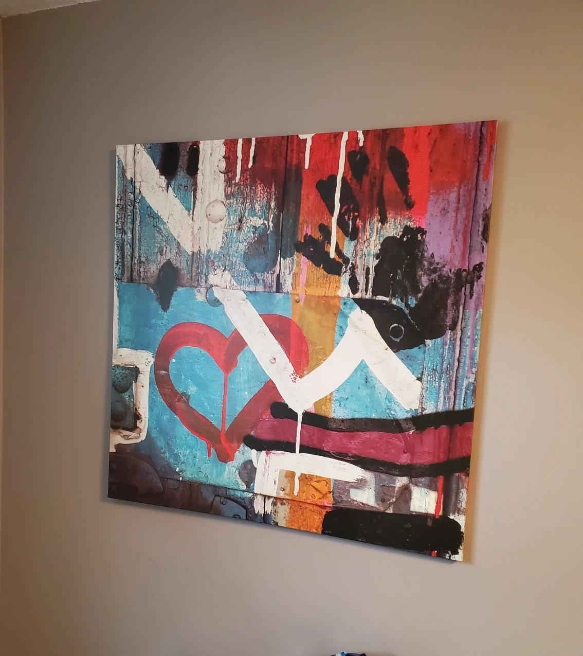 Ikea Heart Street Canvas Art thumbnail