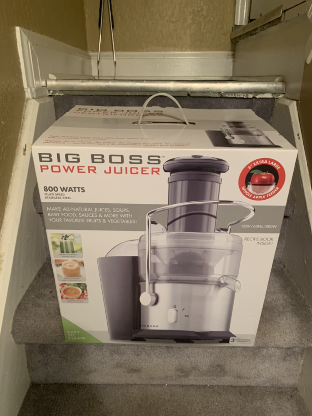 BNIB Big Boss 800 Watt Power Juicer thumbnail