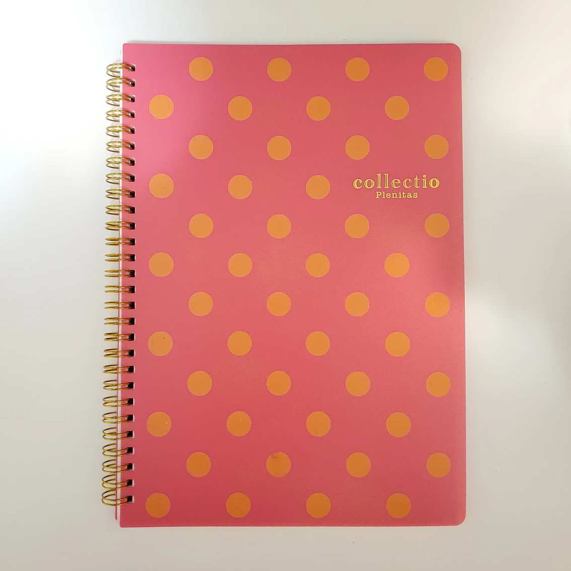 Brand new Pink orange polka dot notebook thumbnail