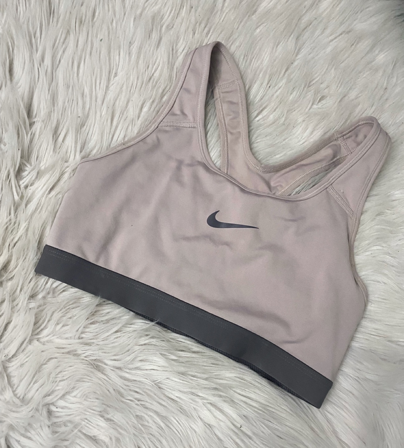 New Lilac/Grey Nike Sports Bra thumbnail