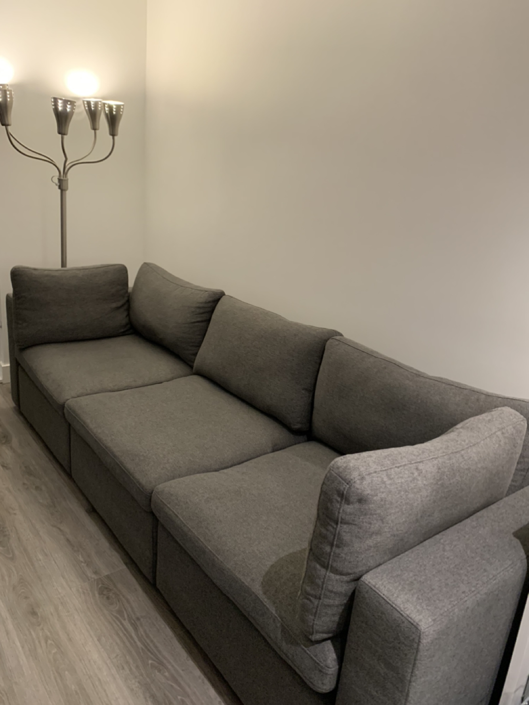 Cozey Modular Couch (3-seater) - The Ciello in Storm Grey - photo 2