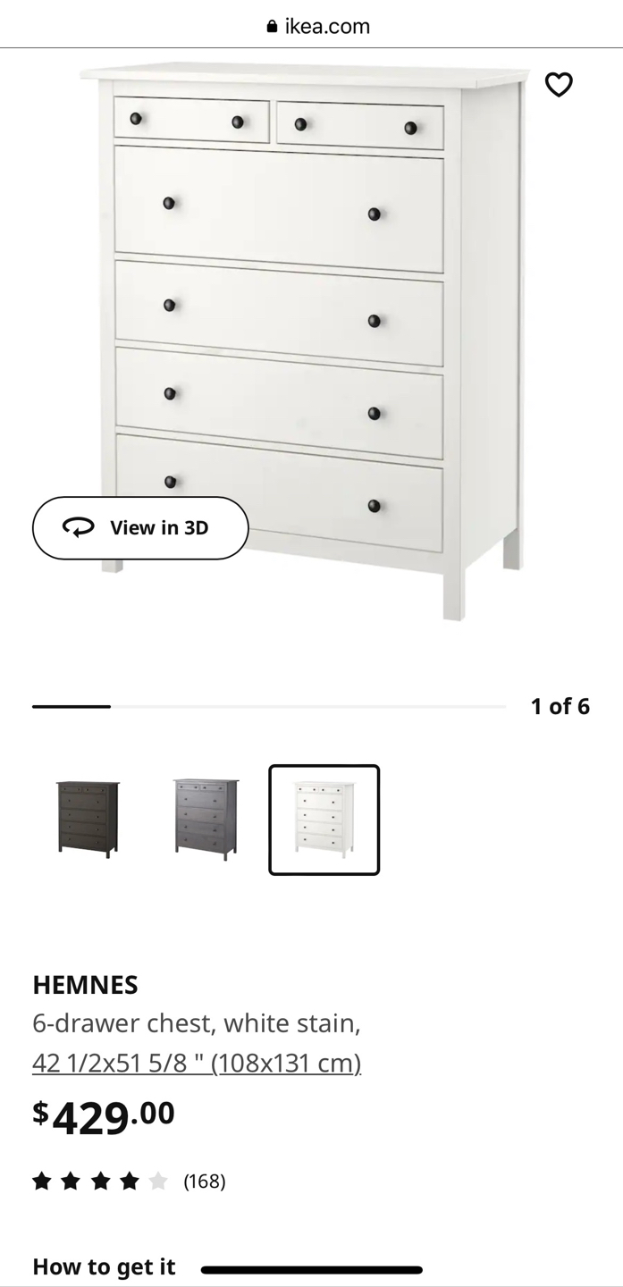 IKEA Hemnes 5 drawer dresser - photo 2