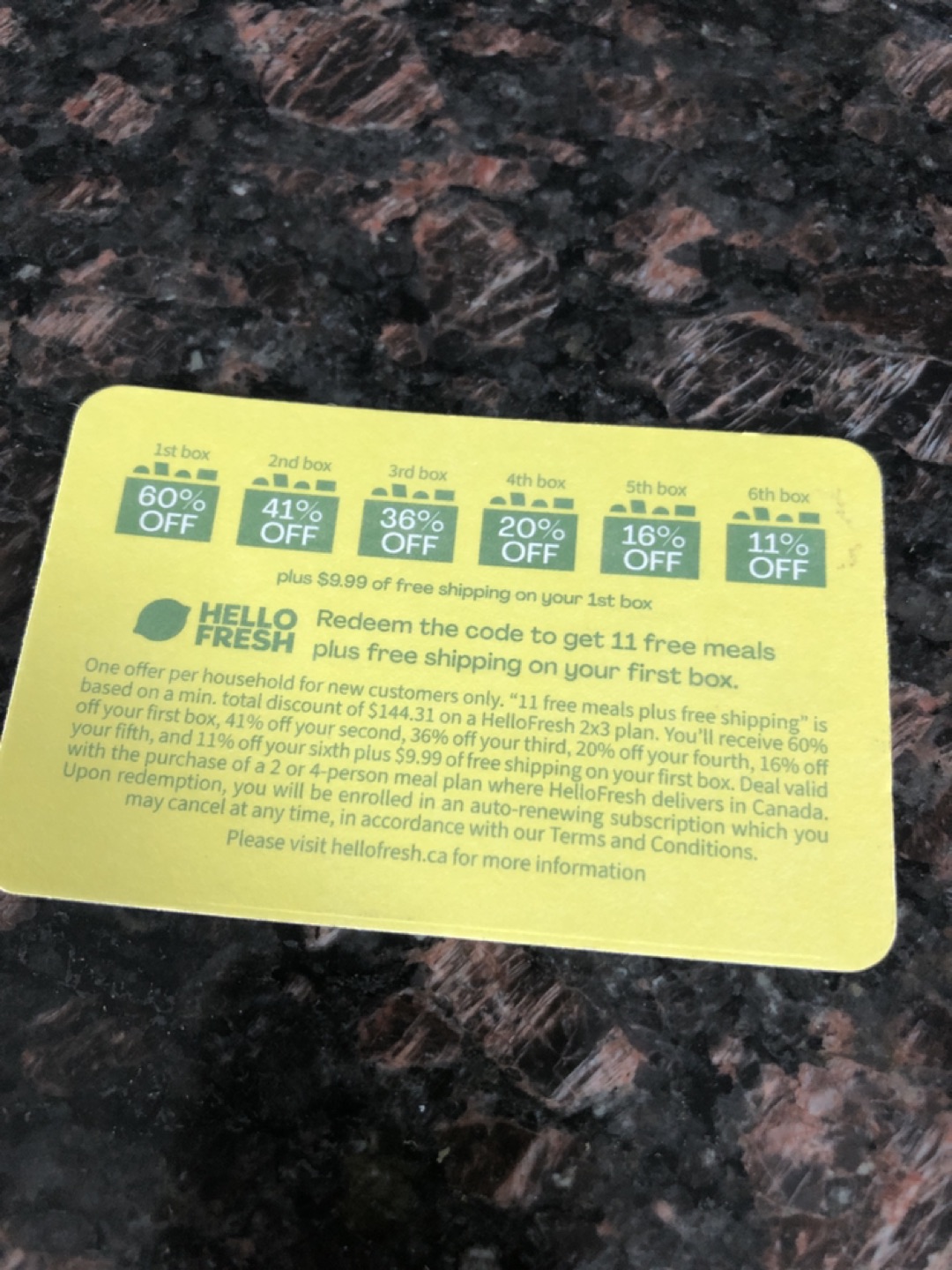 #freecycle HelloFresh discount code image indicator(2)