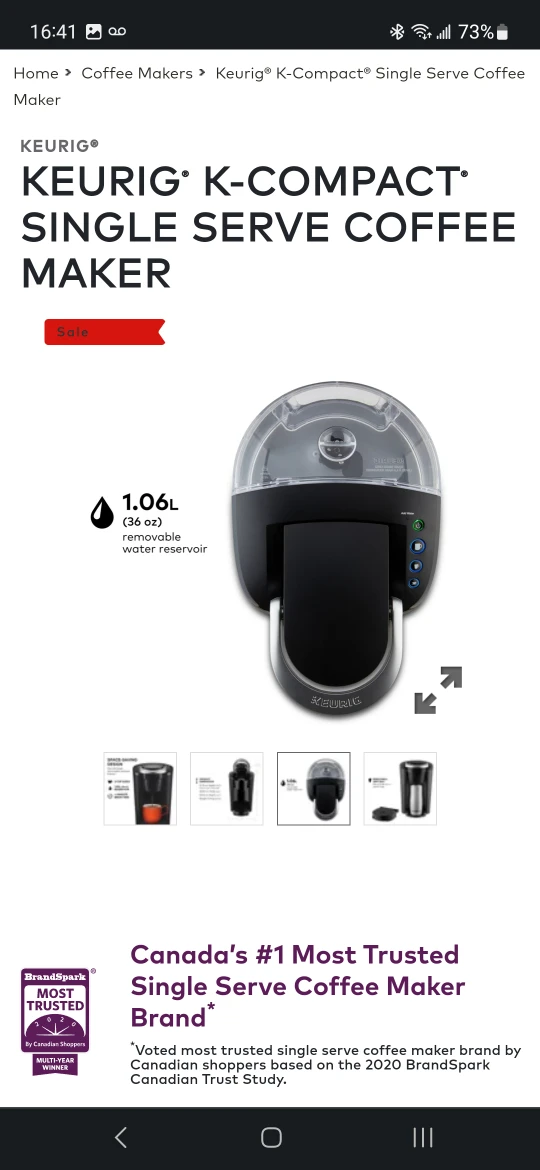 KEURIG® K-COMPACT® SINGLE SERVE COFFEE MAKER - photo 2