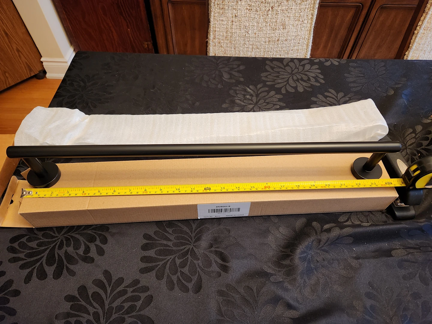 Black Towel Bar - BNIB thumbnail