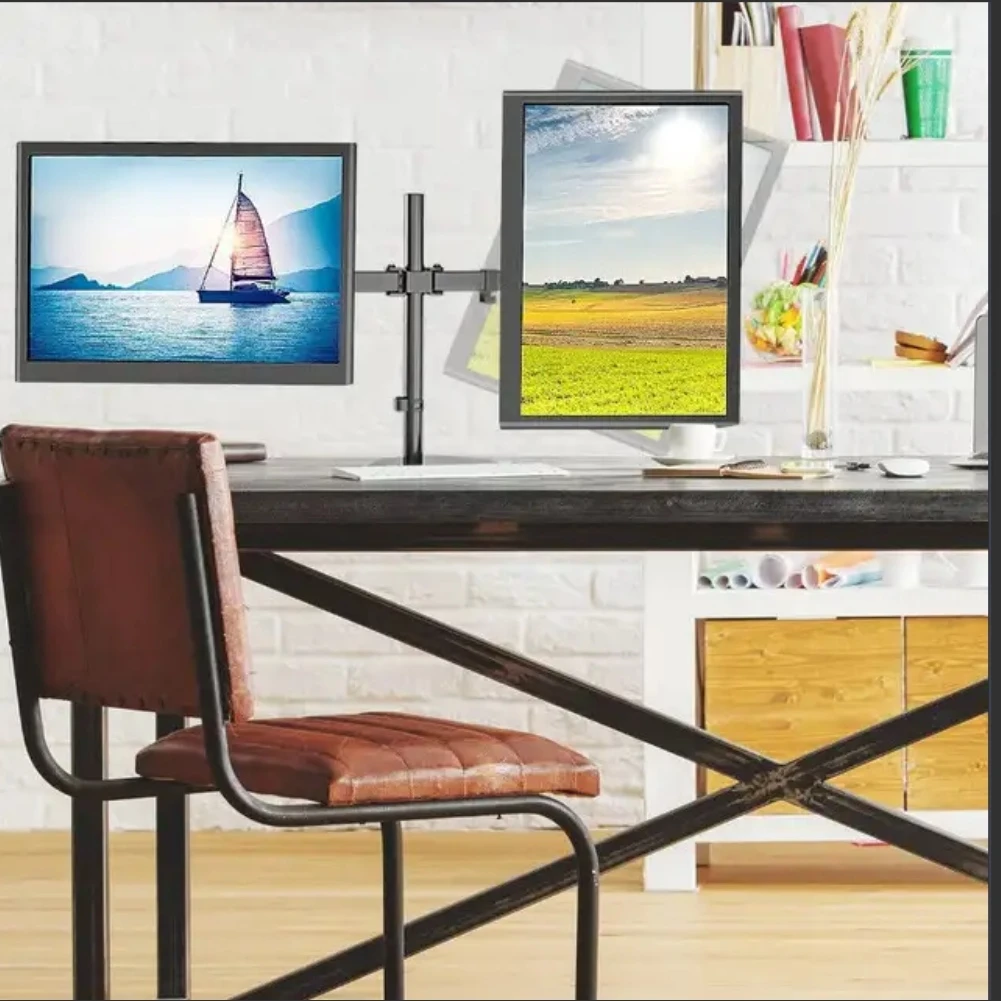 Dual LCD LED Monitor Mount Stand with 2 Adjustable Arms - photo 3