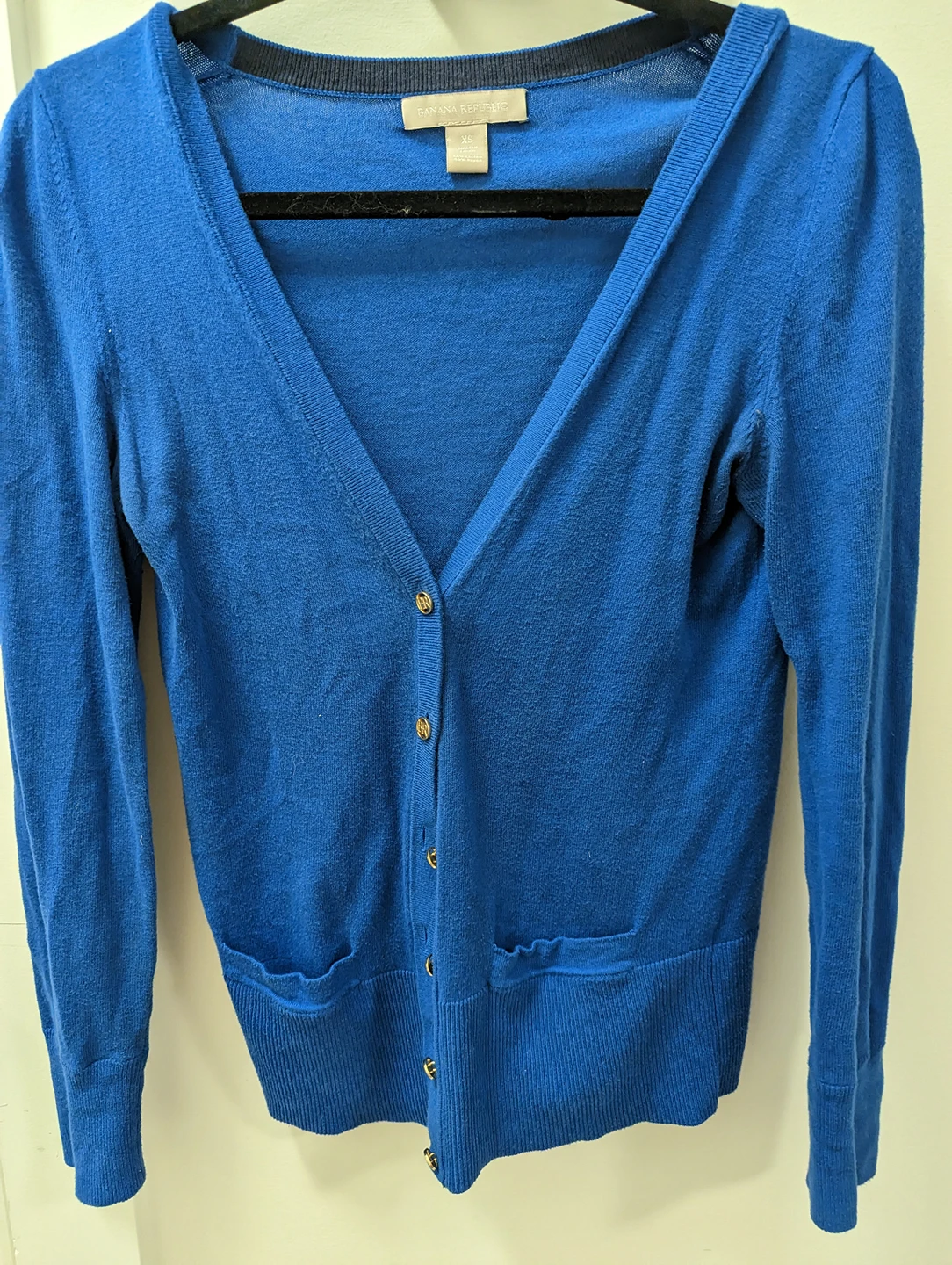 Blue Cotton Banana Republic cardigan
