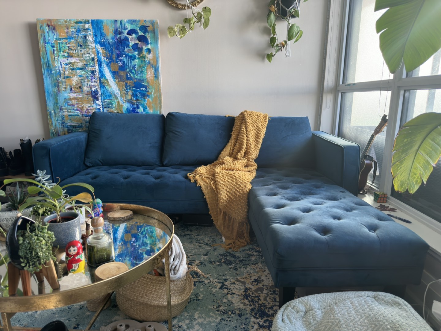 TODD - interchangeable sectional velvet sofa - photo 3