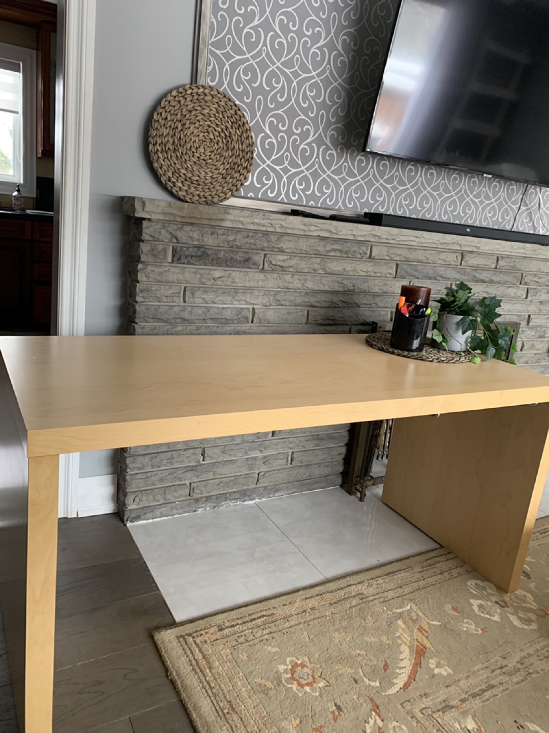 Office table/desk in the colour Oakwood - photo 2