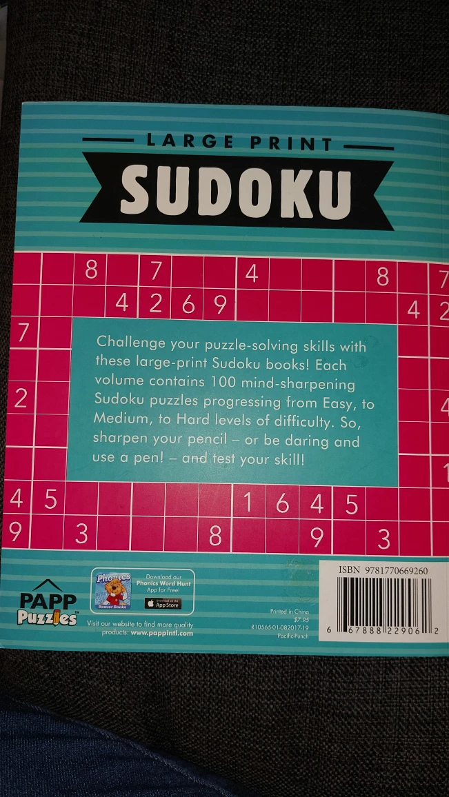 Large Print Sudoku Activity Book Like New image indicator(2)