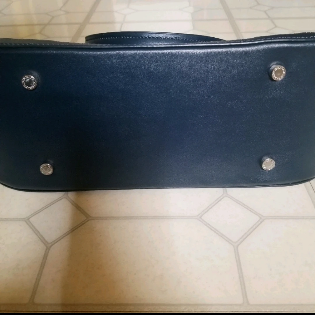 Navy blue Danier leather purse - photo 2