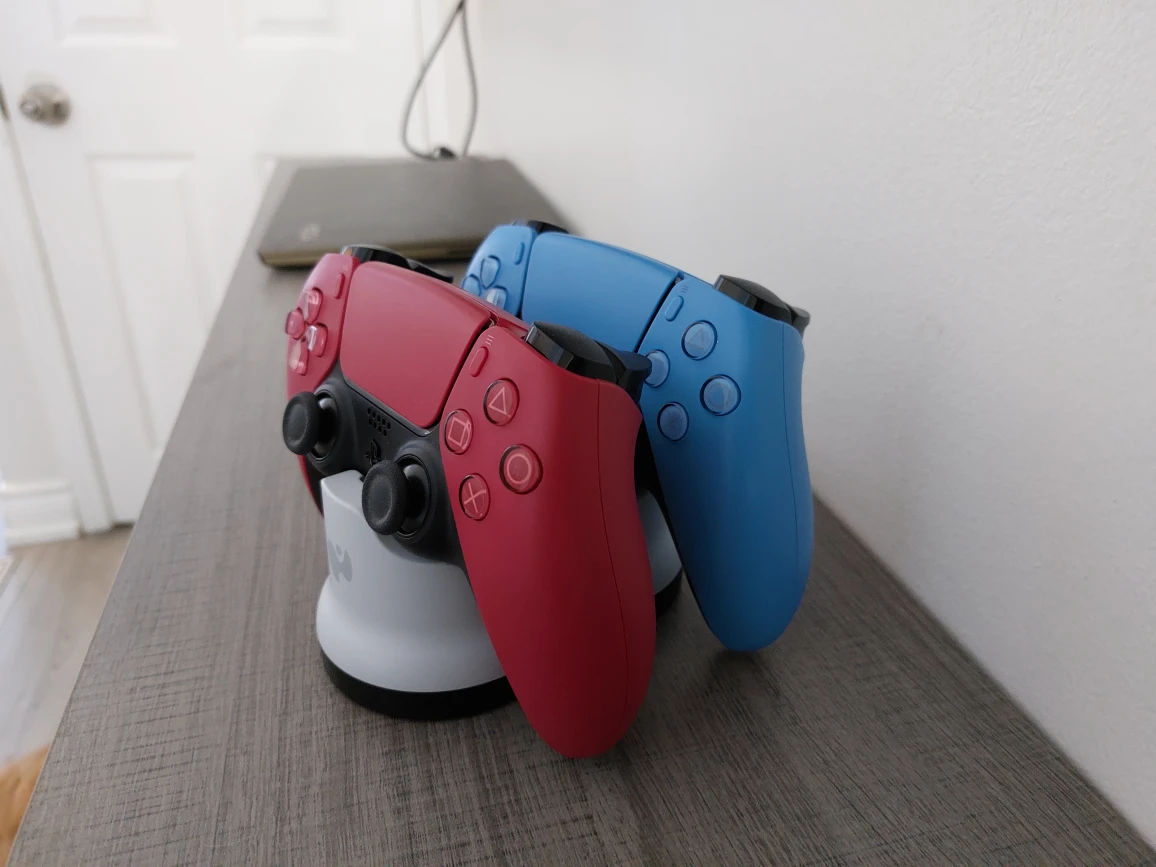 PS5 Controllers and Charging Station - photo 2