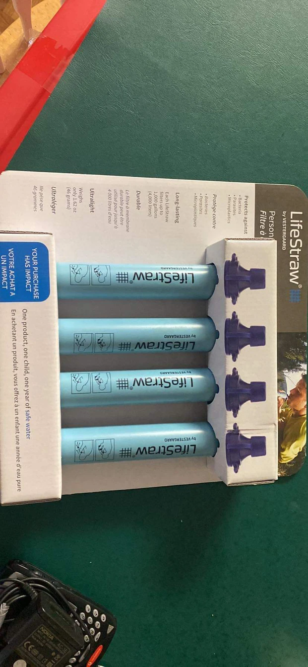 set of 4 lifestraw