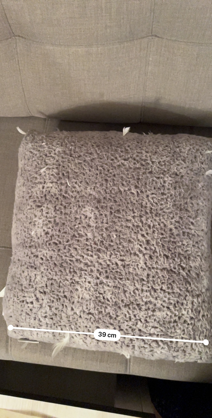 New Decorative Grey Fluffy Fur Pillows image indicator(5)