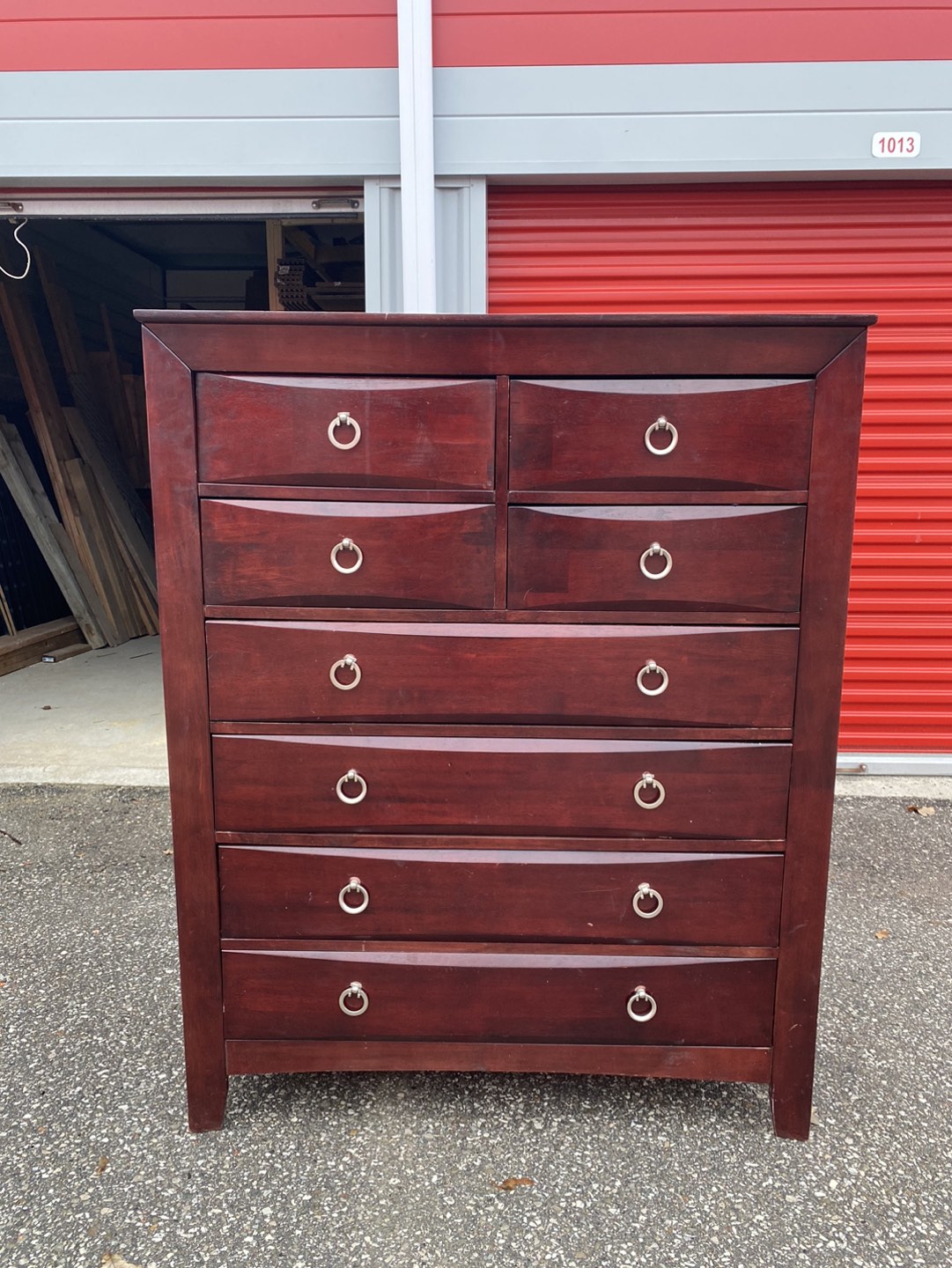 Solid wood wardrobe