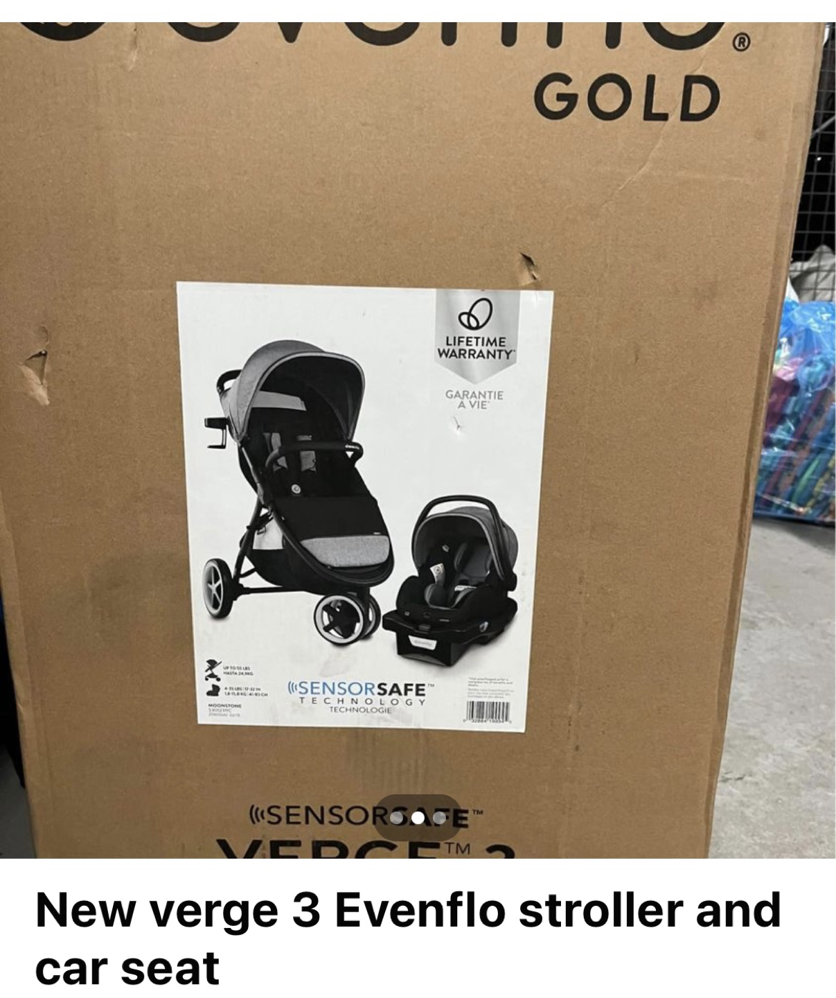 New verge 3 Evenflo stroller and car seat - photo 3