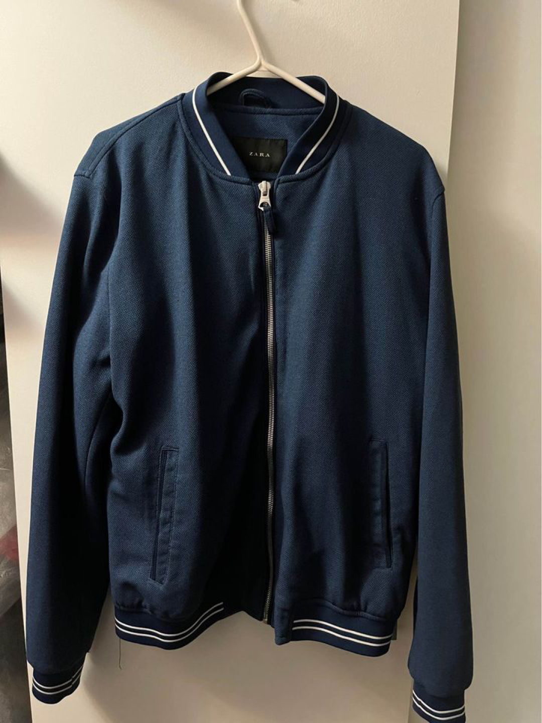 Zara Men’s Casual Blue Bomber