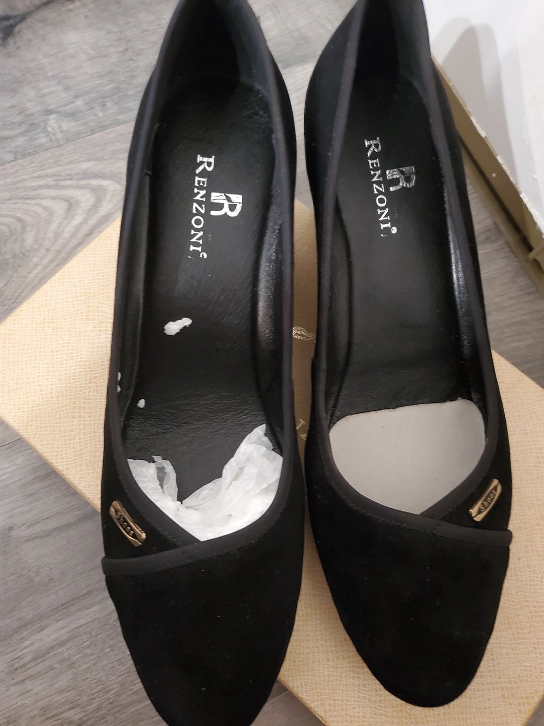 Ladies Black Suede shoes. thumbnail