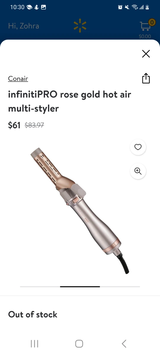 Conair BC193C InfinitiPro Rose Gold Hot Air Multi