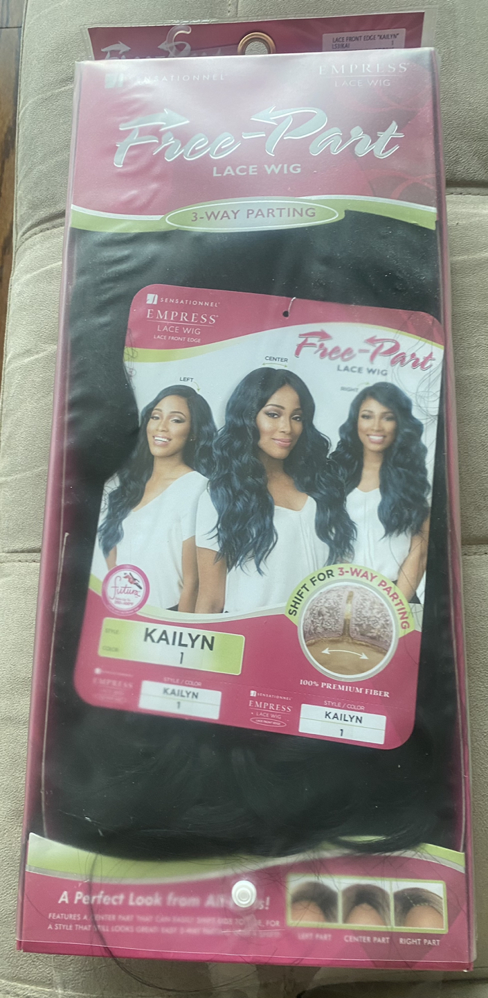 New in box lace wig black 18 inch thumbnail