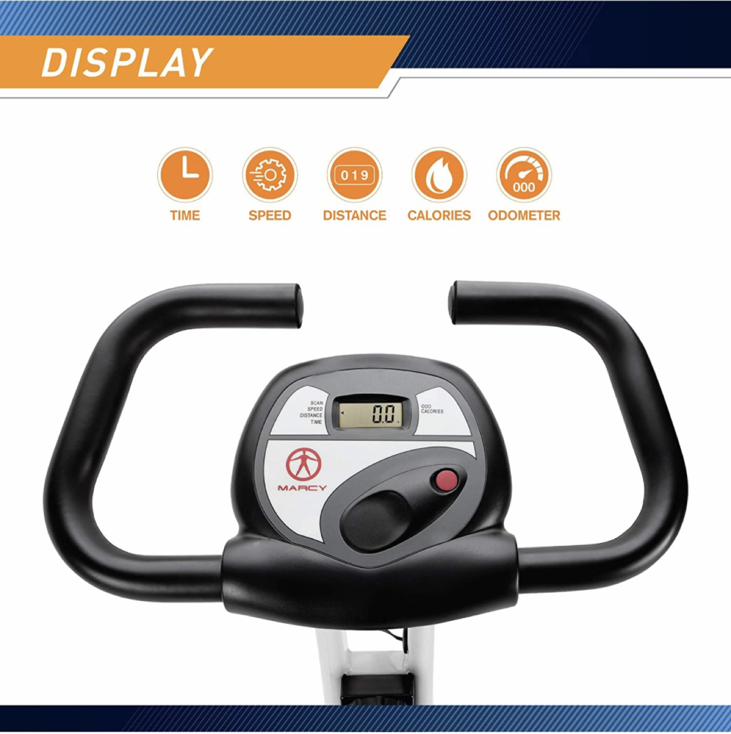 Marcy Exercise bike with adjustable resistance for cardio image indicator(4)