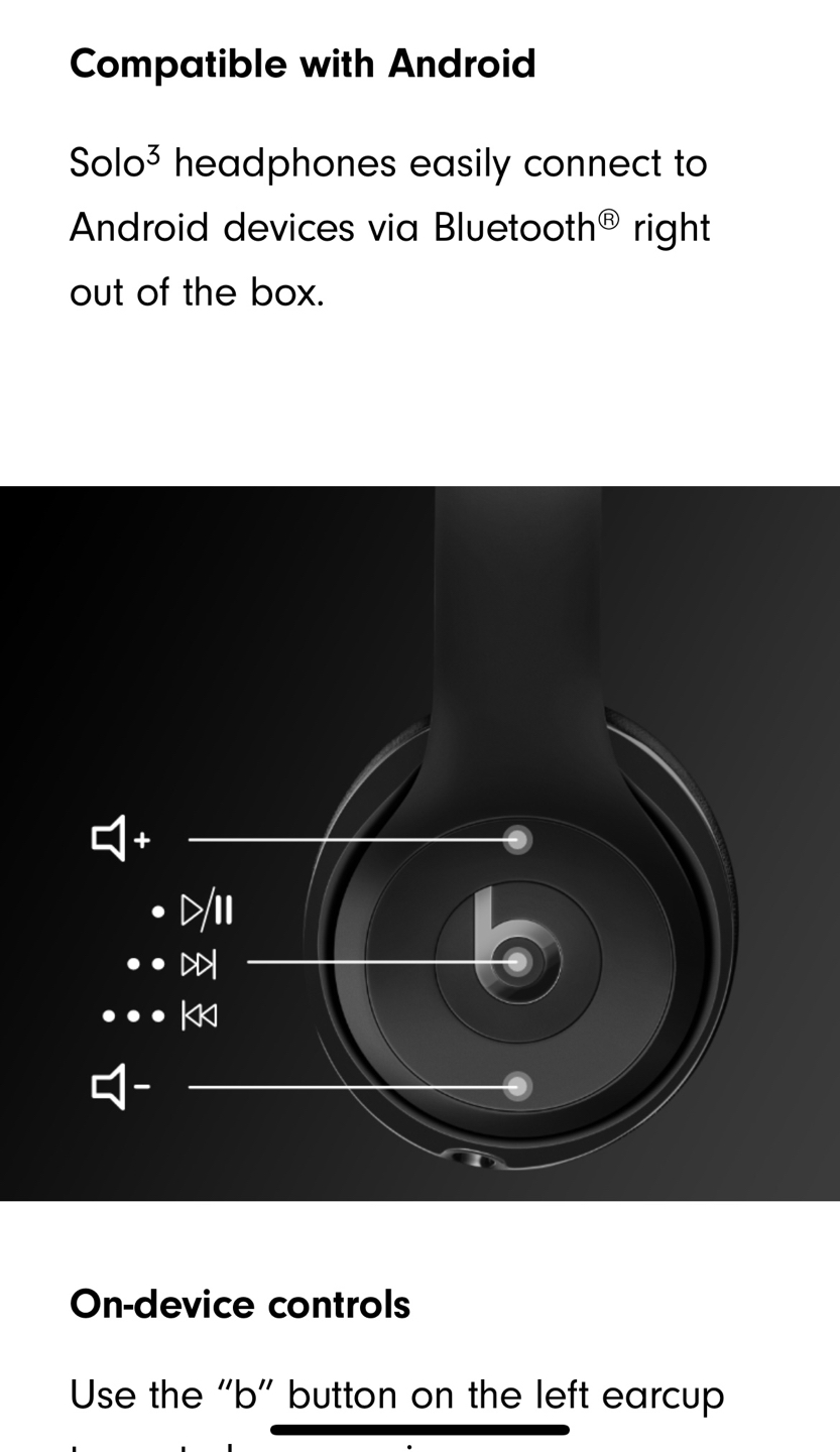 Beats by Dre. Solo 3 Wireless - stereo bluetooth headphones. - photo 3