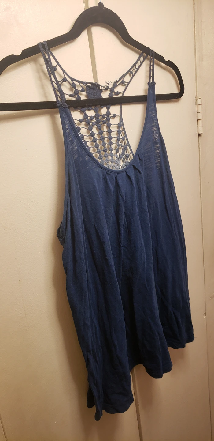 A.N.A A New Approach Blue Tank Top thumbnail